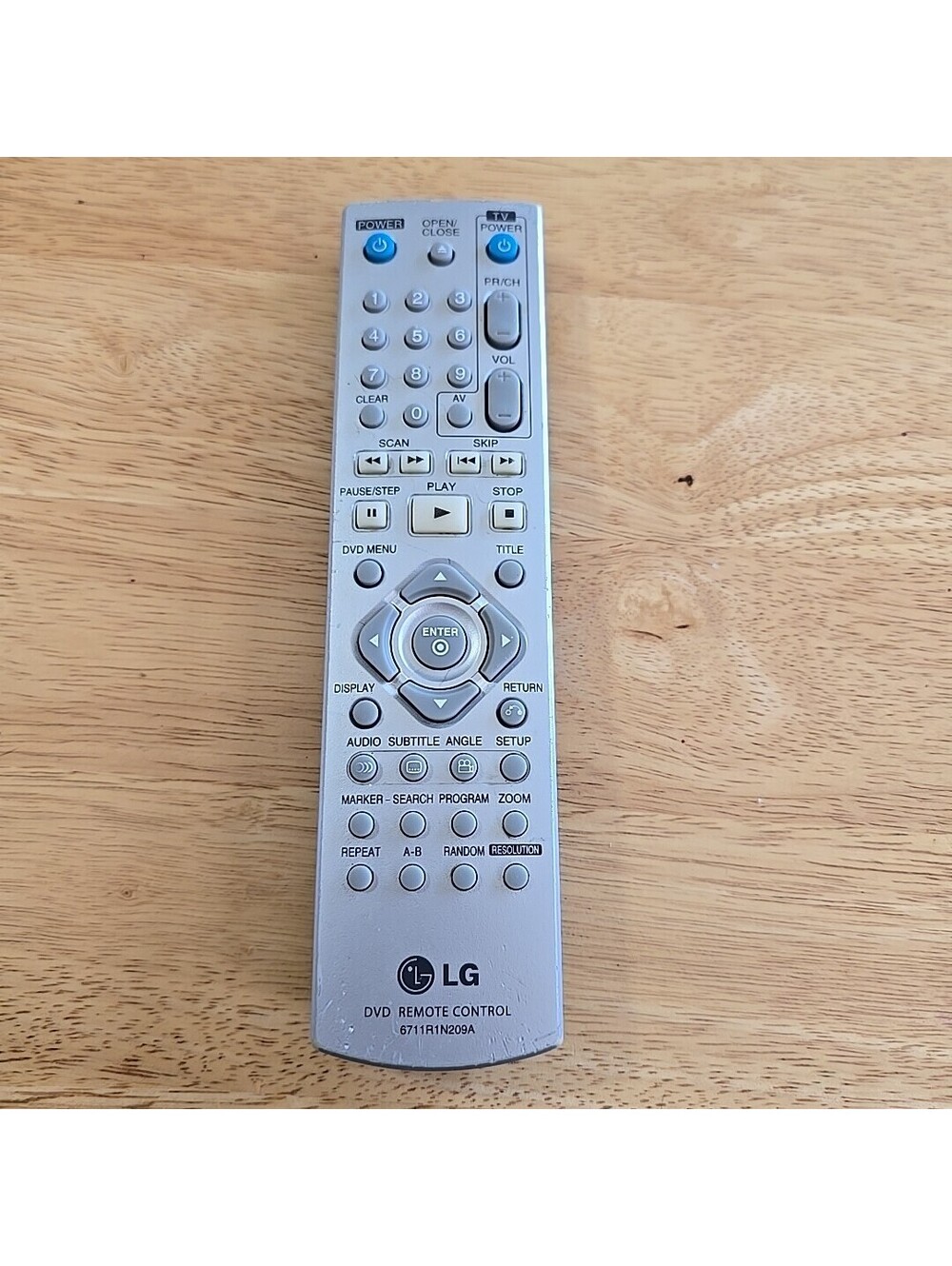 LG 6711R1N209A OEM Original DVD Replacement Remote Control